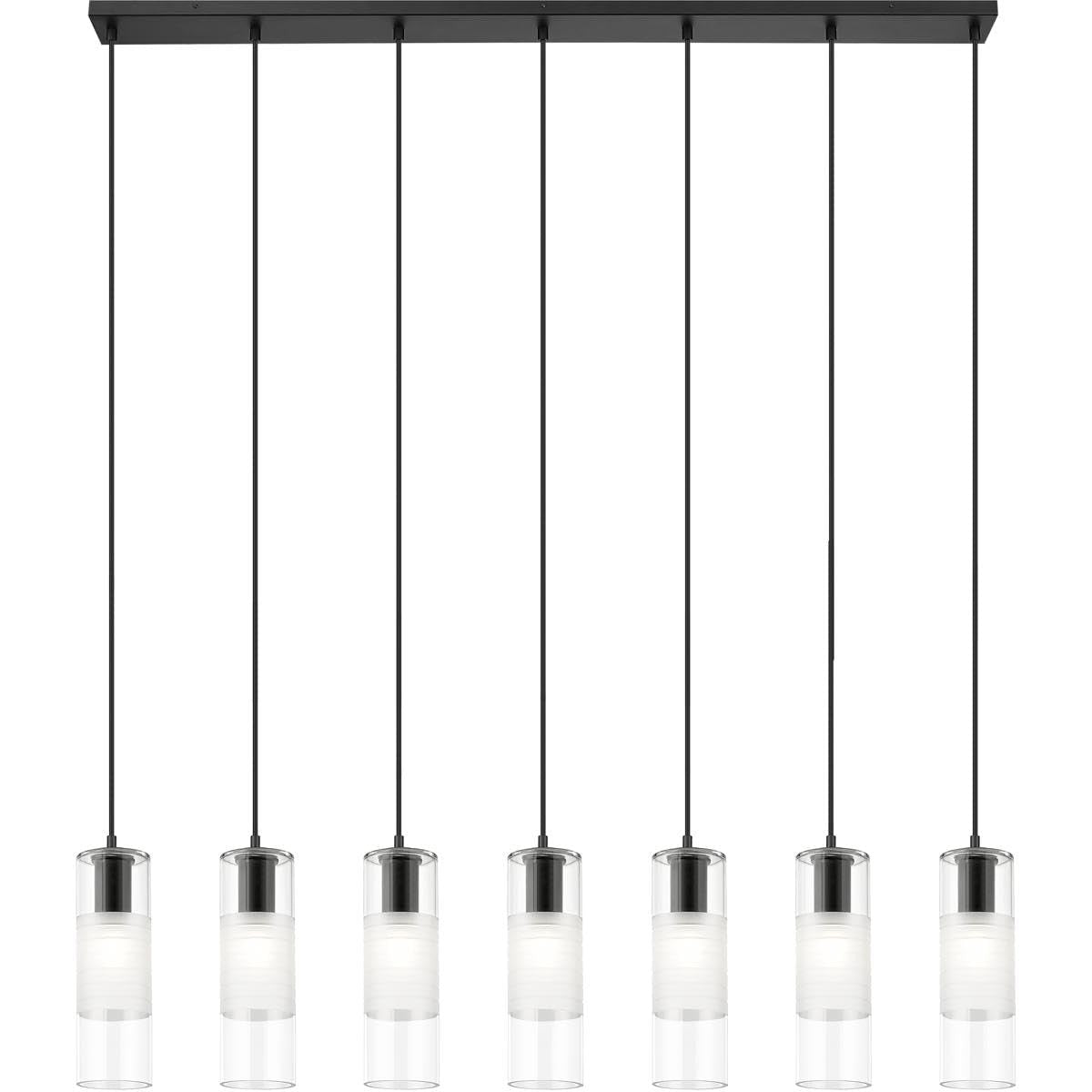 Z-Lite 824P-7L-MB Alton Chandelier, 7-Light 420 Total Watts, Matte Black