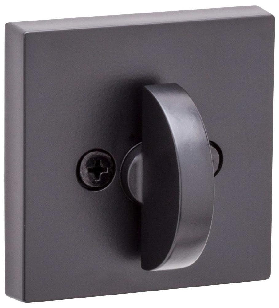 Kwikset 158SQT-26S.STRKP Halifax Square Rose Sngl Cyl Deadbolt Polished Chrome