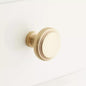 Signature Hardware SH551082SB Ardell Brass Round Cabinet Knob-Satin Brass