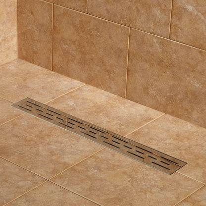 Signature Hardware SH439060SS Effendi 36" Linear Shower Drain - Brushed SS