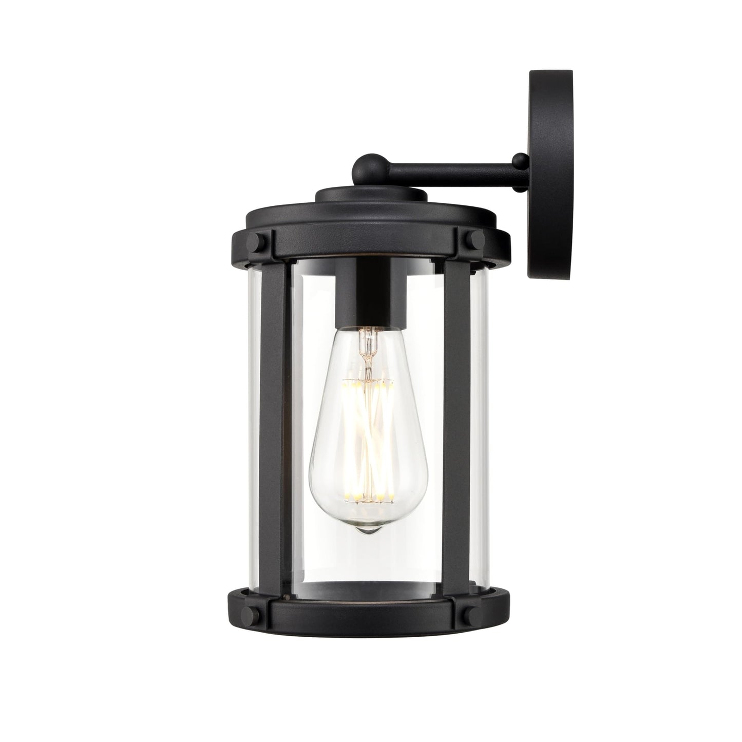 ML Lighting 290001-TBK 1-Light Outdoor Wall Sconce in Textured Black Finish