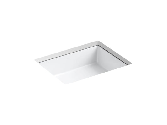 KOHLER 2882-0 Verticyl Rectangular Undermount Bathroom Sink, 19 3/4", White