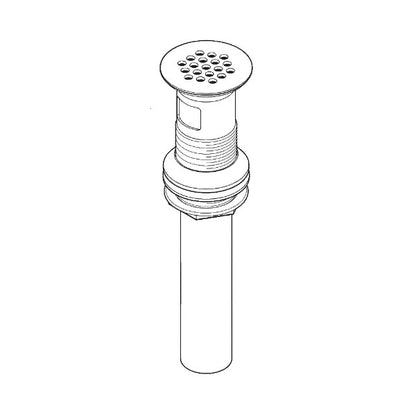 Pfister 972-104B Grid Strainer with Overflow Matte Black