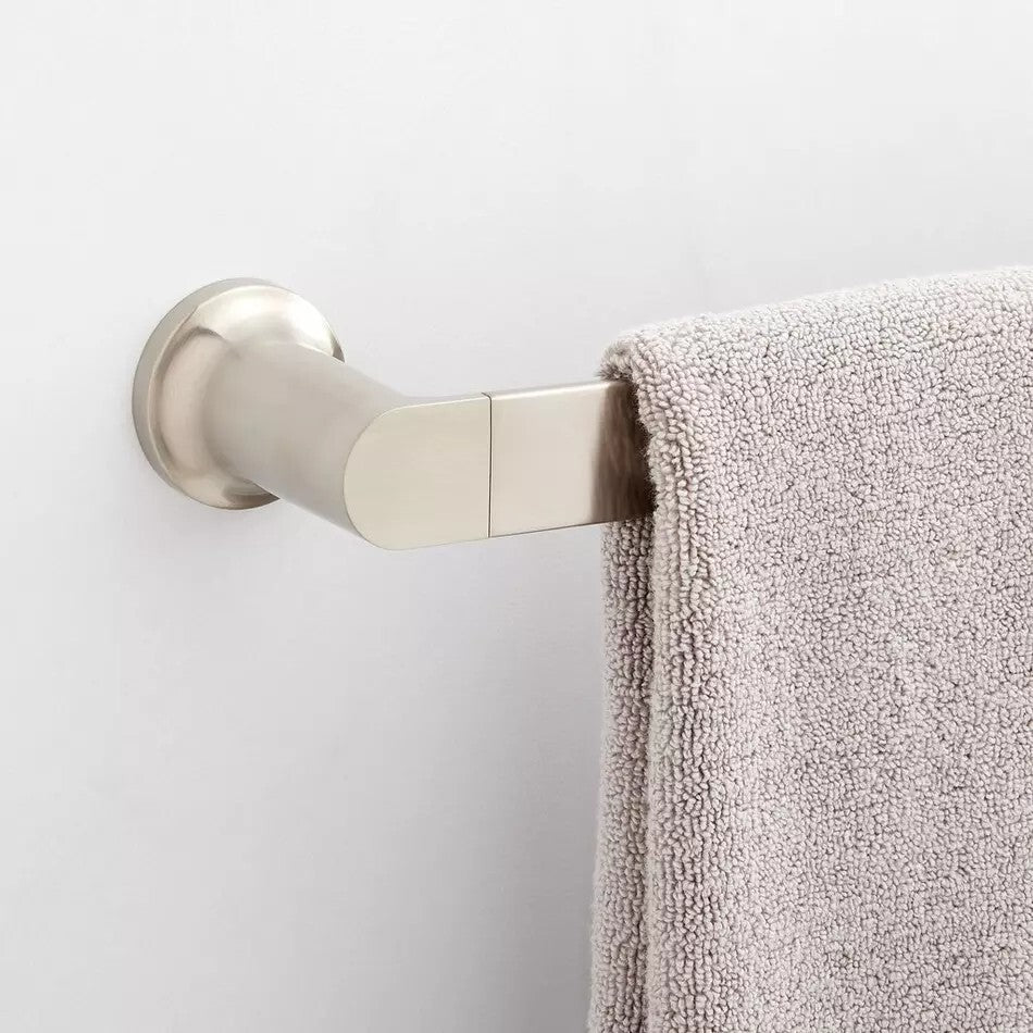 Signature Hardware - 18" Berwyn Towel Bar, Brushed Nickel