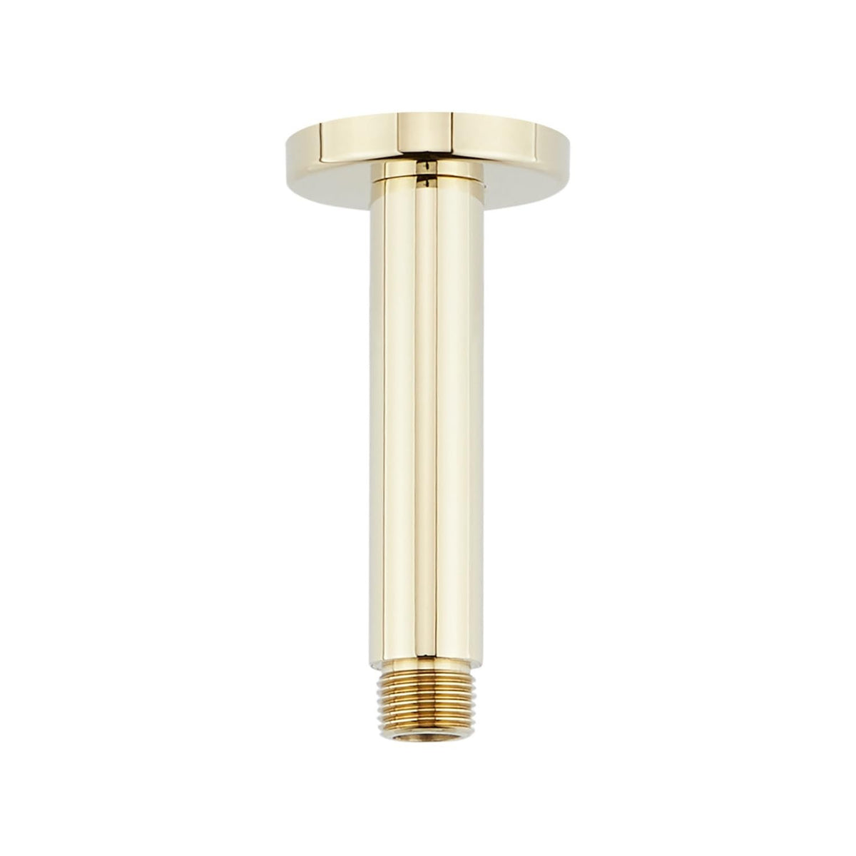 Signature Hardware SHRSC40SZBN 4" Square Ceiling Mounted Shower Arm & Flange BN