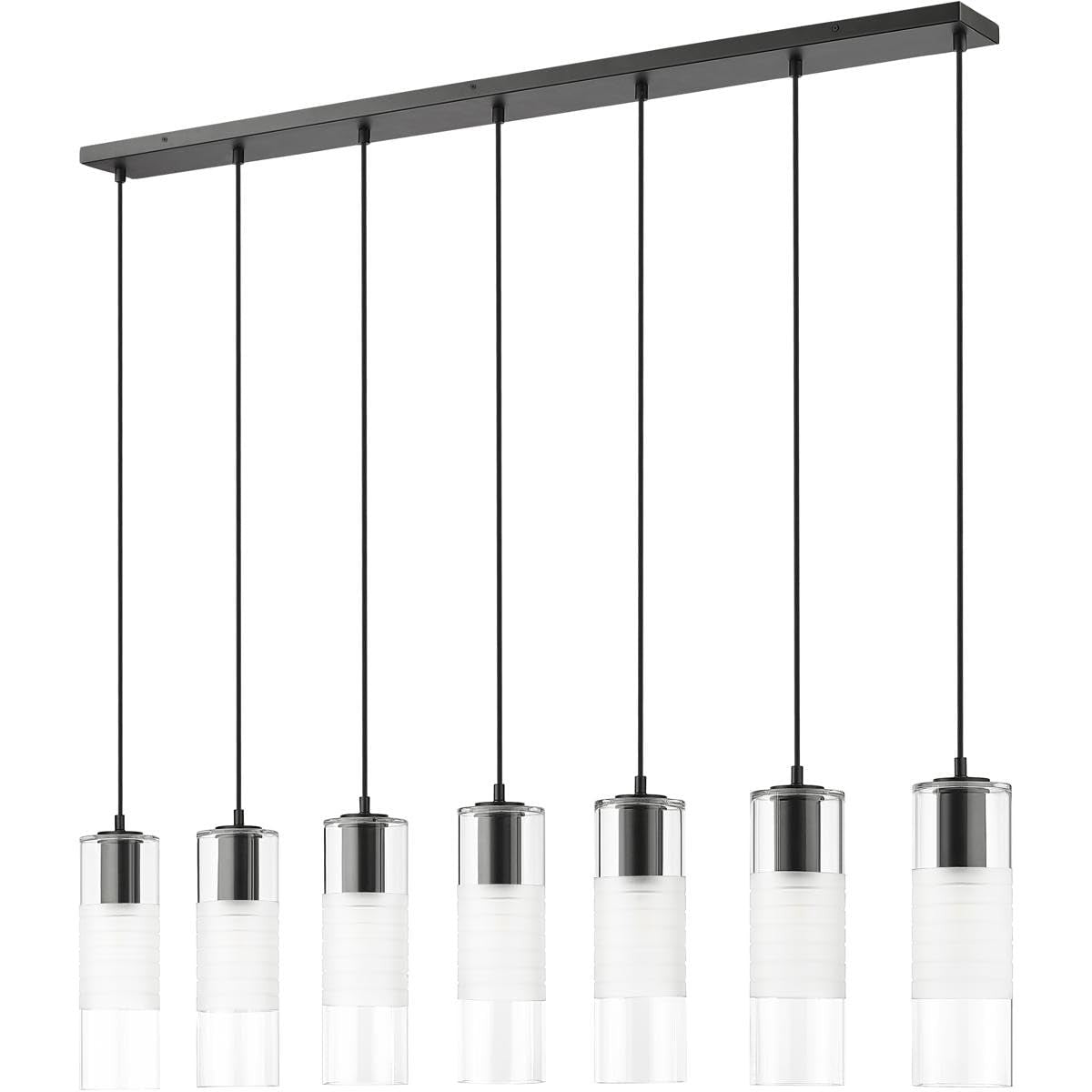 Z-Lite 824P-7L-MB Alton Chandelier, 7-Light 420 Total Watts, Matte Black