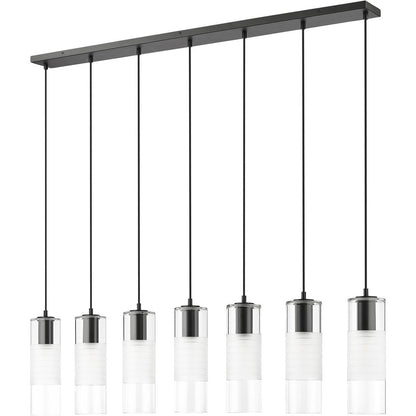 Z-Lite 824P-7L-MB Alton Chandelier, 7-Light 420 Total Watts, Matte Black