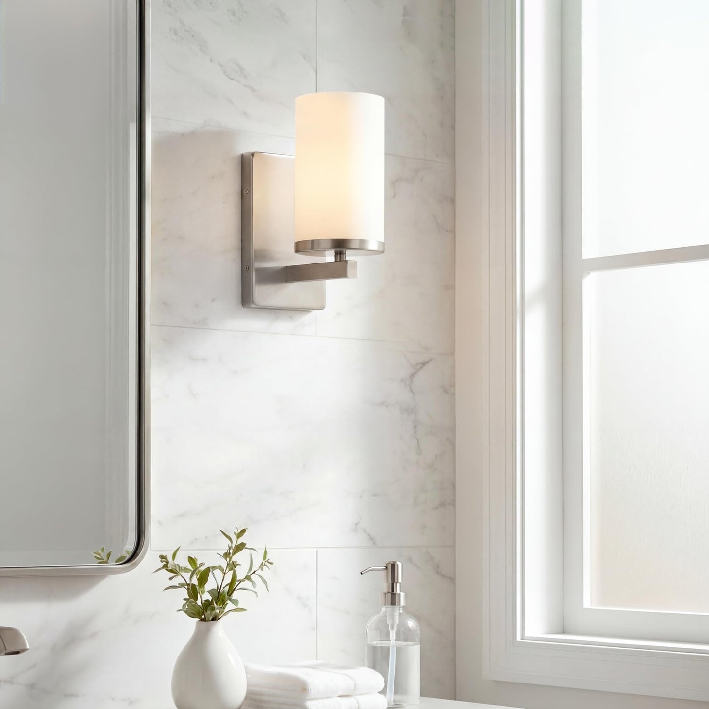 Kichler 45495NI Crosby 9.25" Wall Sconce in Brushed Nickel