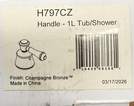 Delta H797CZ, Lever Handle Kit for Tub/Shower - Champagne Bronze