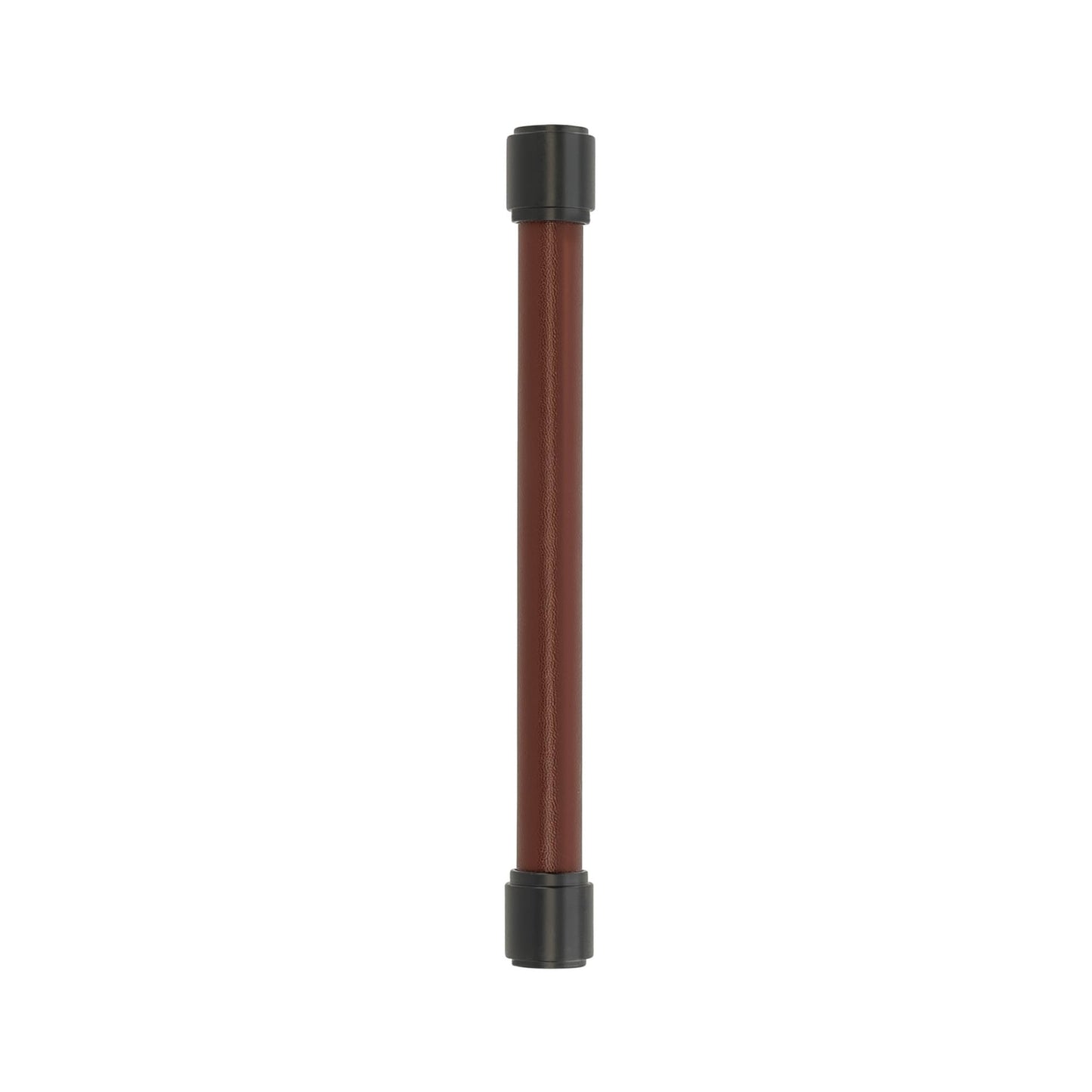 Amerock BP37539BRMLBR Lazzara 6-5/16" C2C Brown Leather Pull-Brushed Gold