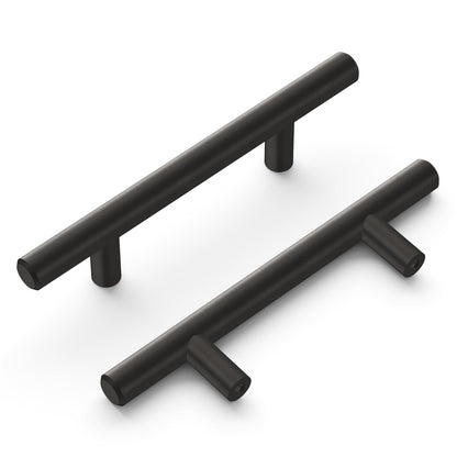 Hickory HH075593-BBLN Bar Pulls  3" Center to Center Brushed Black Nickel Finish