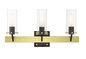 Livex Lighting-17823-12-Beckett-3 Light Bath Vanity Industrial Style-Satin Brass