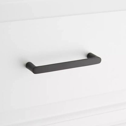 Signature Hardware - Novak - Thin Profile Brass Cabinet Pull-3-3/4"-Matte Black