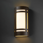 Justice Design CER-7497W-HMIR Ambiance Outdoor Wall Sconce - Hammered Iron