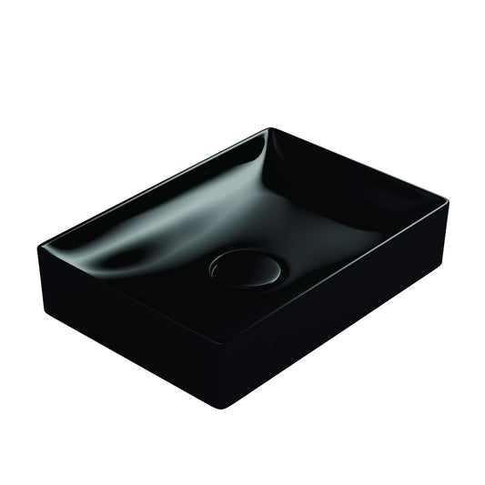 WS Bath Collections Vision 6050BG Ceramic Above Counter Rectangular Bathroom Sink