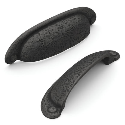 Hickory Hardware Solid Core Cabinet Pulls, 3 In & 3-3/4 In (96mm) Pack of 2