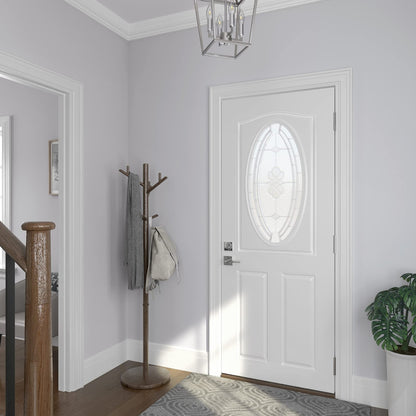 Miseno MLK1022 Lorton Flat Bar Keyed Entry Door Lever Set Satin Nickel