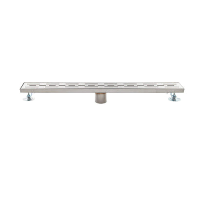 SH 443343 Effendi 36" Linear Shower Drain with Flange - Polished Brass