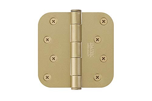 Emtek 9103415 Steel Hinges (Pair)-SD-5/8" Radius Corner-4"x4"-Satin Nickel