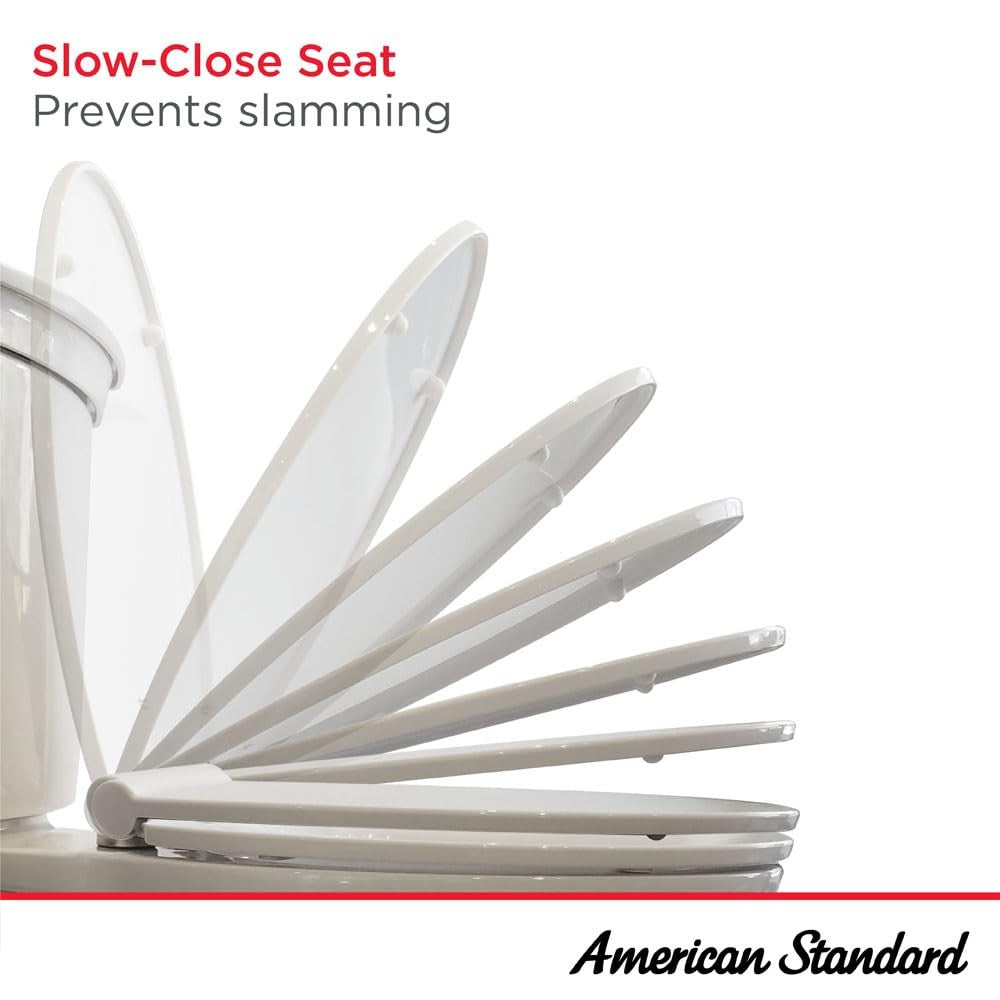 American Standard 5321A65CT.020 Champion Slow-Close Elongated Toilet Seat, White
