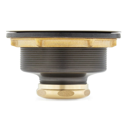 Signature Hardware SH171AC 4-1/2" Basket Strainer with Tailpiece - Satin Copper