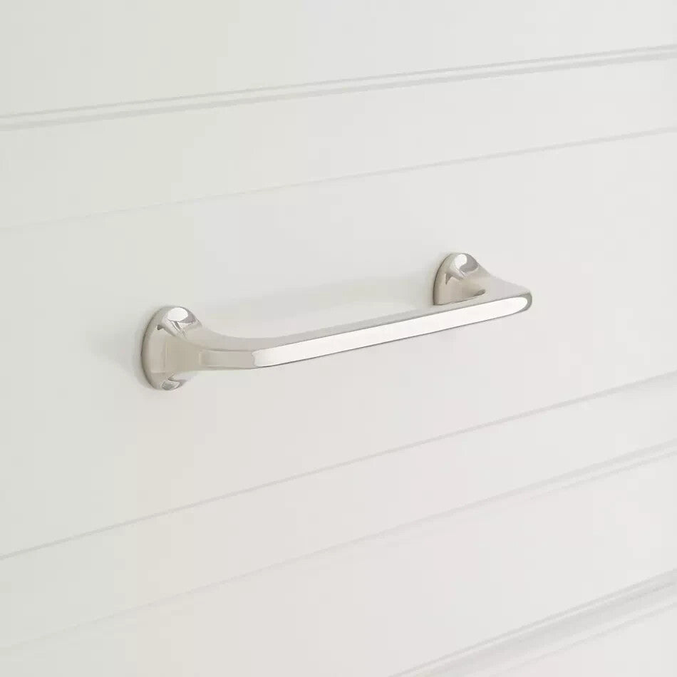 Signature Hardware 3-3/4" Amarilla Solid Brass Cabinet Pull - Polished Nickel