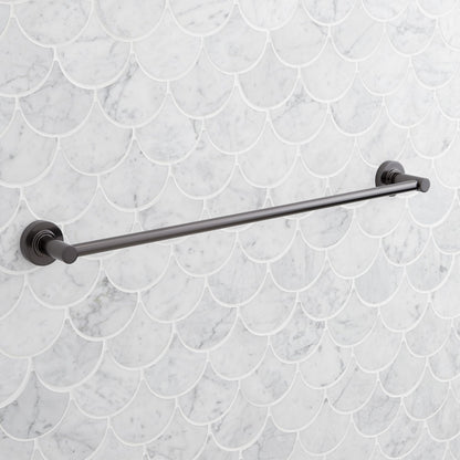 Signature Hardware SHLE24TBGM Lexia 24" Towel Bar - Gunmetal