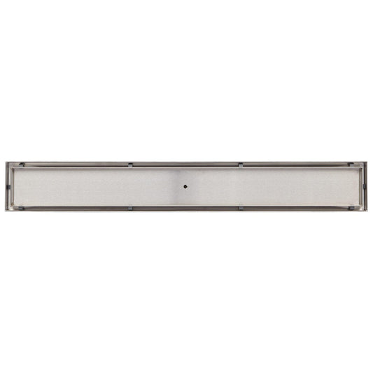 SH Cohen 24" Tile In Linear Shower Drain with Flange - Brushed Stainless Steel