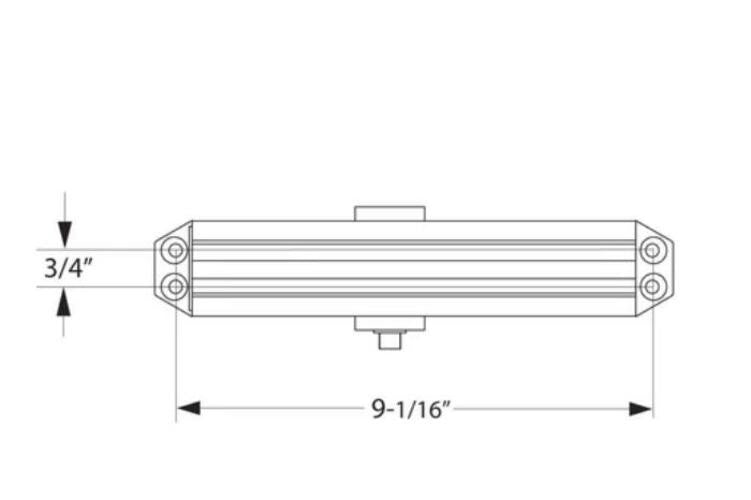 Norton 1601H696 Adjustable Hold Open Medium Duty Surface Mounted Door Closer