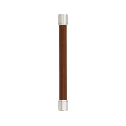 Amerock BP37539BRMLBR Lazzara 6-5/16" C2C Brown Leather Pull-Brushed Gold