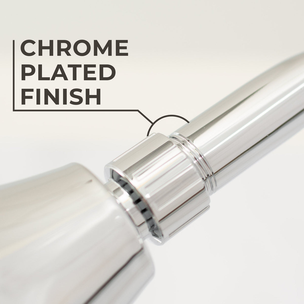 10.5 in. S-Shaped Stainless Steel Shower Head Extension Arm (Chrome Finish) - view 6
