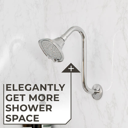 10.5 in. S-Shaped Stainless Steel Shower Head Extension Arm (Chrome Finish) - view 5