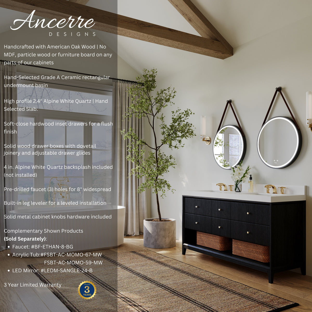 Momo 60" Bath Vanity Set - view 14