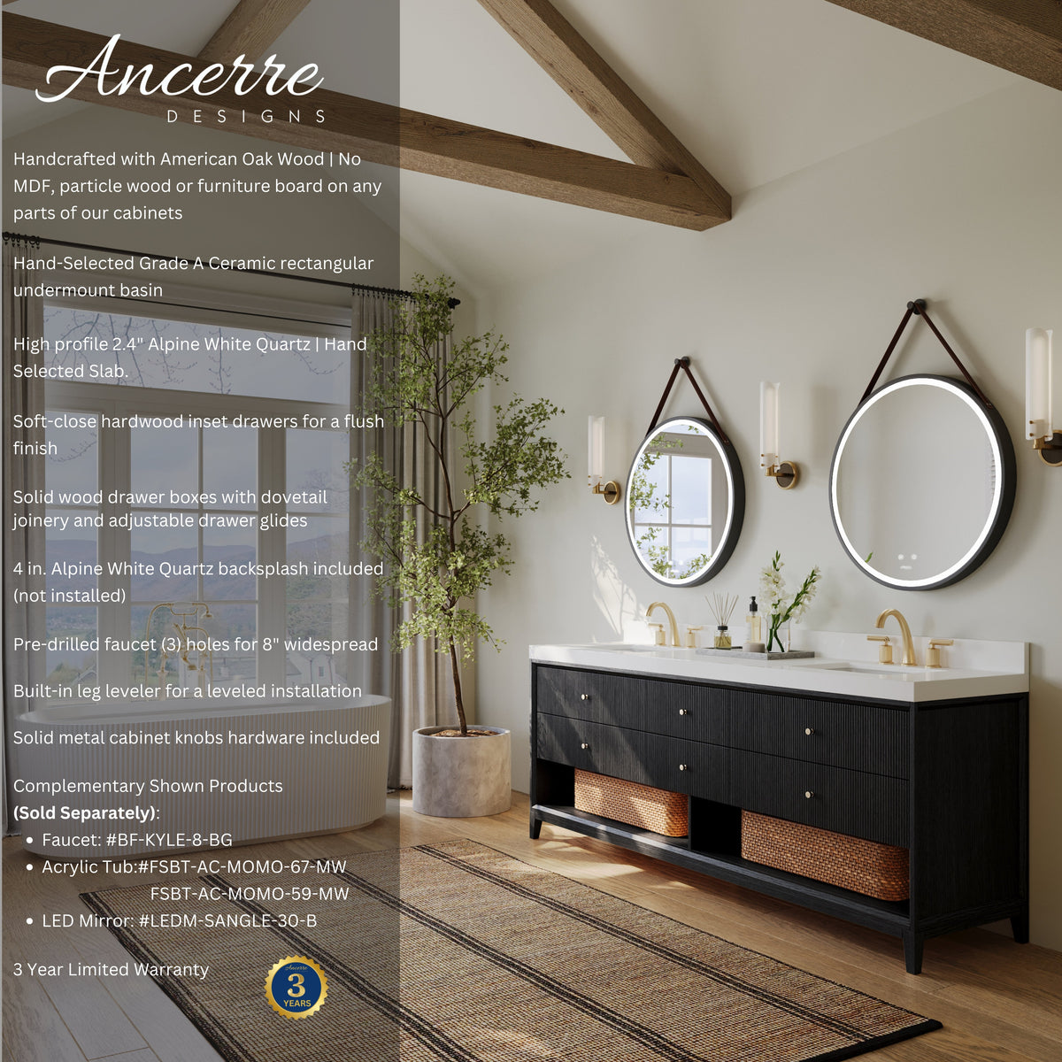 Momo 72" Bath Vanity Set - view 14