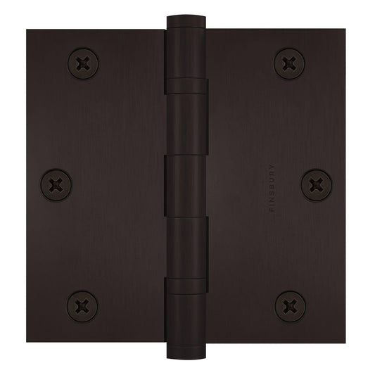 3.5 x 3.5 Inch Solid Brass Ball Bearing Door Hinge - Oil-Rubbed Bronze