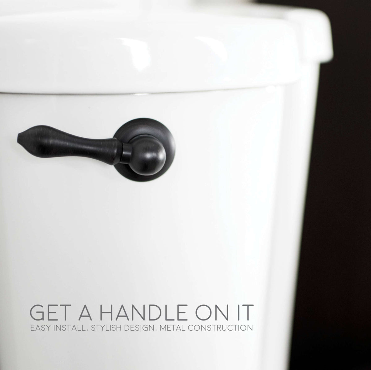 Universal Toilet Flush Replacement Handle (Oil-Rubbed Bronze Finish) - view 2