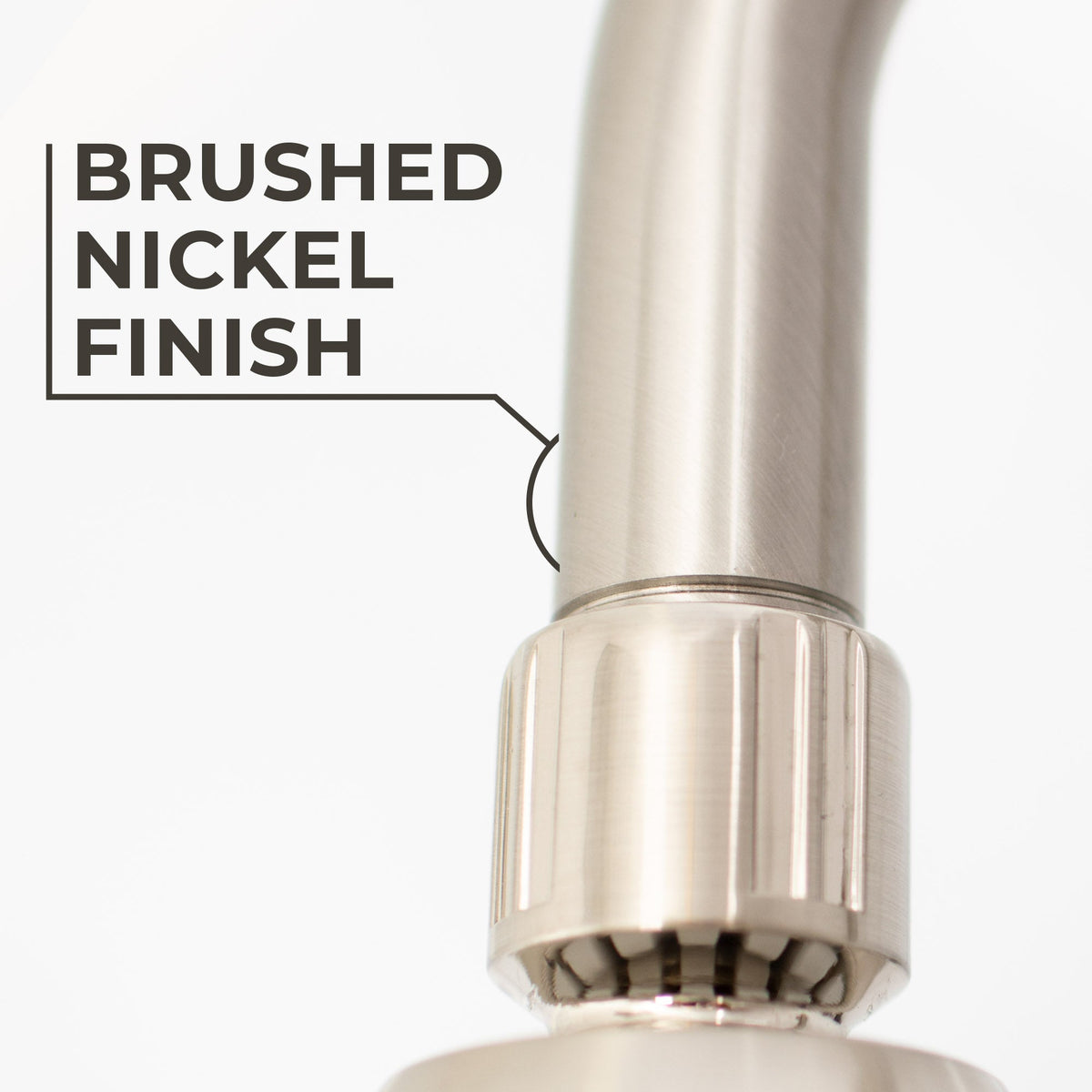 12 in. L-Shaped Shower Head Extension Arm (Brushed Nickel Finish) - view 6