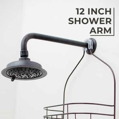 12 in. L-Shaped Shower Head Extension Arm (Oil-Rubbed Bronze Finish) - view 6