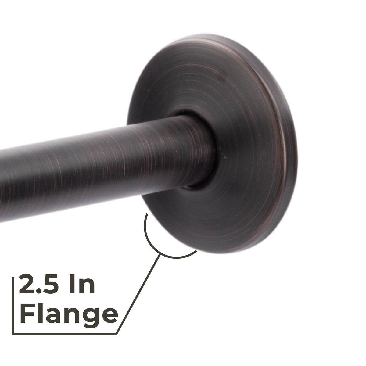 12 in. L-Shaped Shower Head Extension Arm (Oil-Rubbed Bronze Finish) - view 3