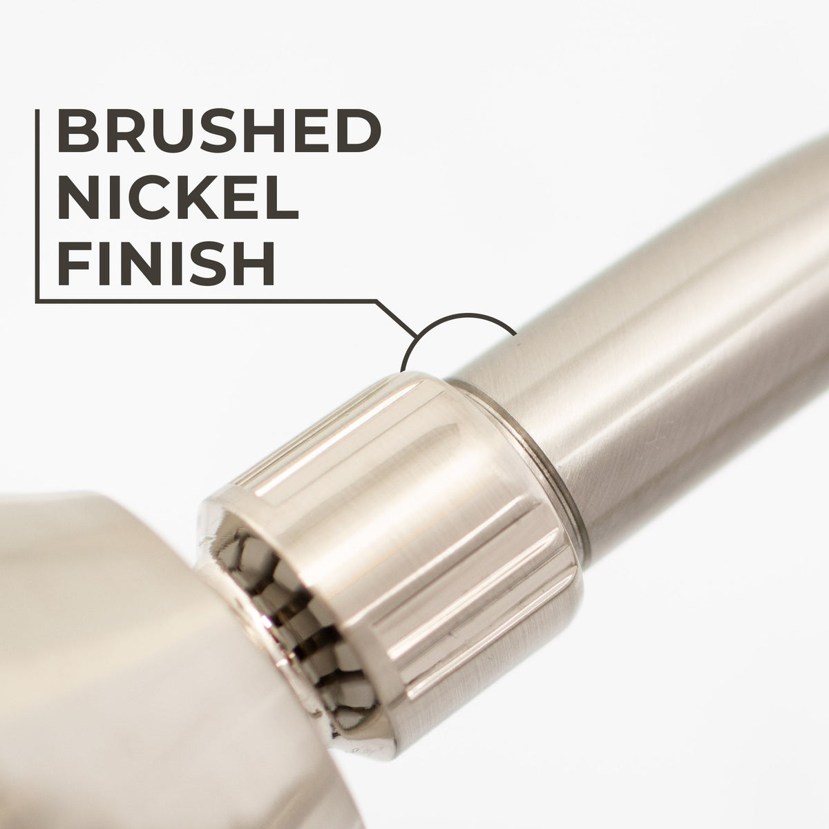 10.5 in. S-Shaped Stainless Steel Shower Head Extension Arm (Brushed Nickel Finish) - view 7