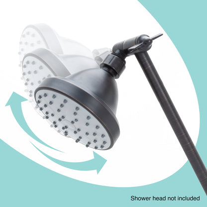 10 in. Solid Brass Shower Head Extension Arm (Oil-Rubbed Bronze Finish) - view 9