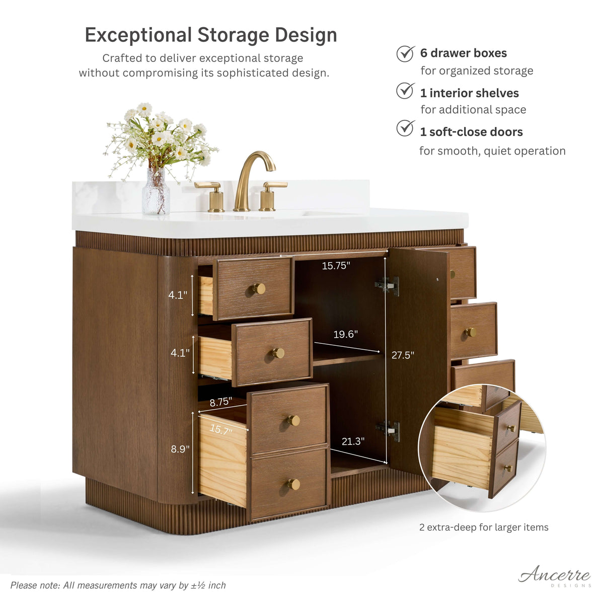 Aston 42" Bath Vanity Set - view 18