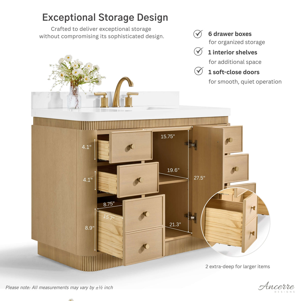 Aston 42" Bath Vanity Set - view 6