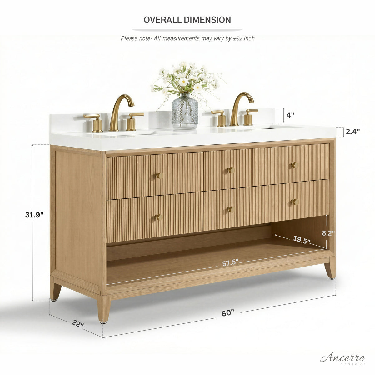 Momo 60" Bath Vanity Set - view 5