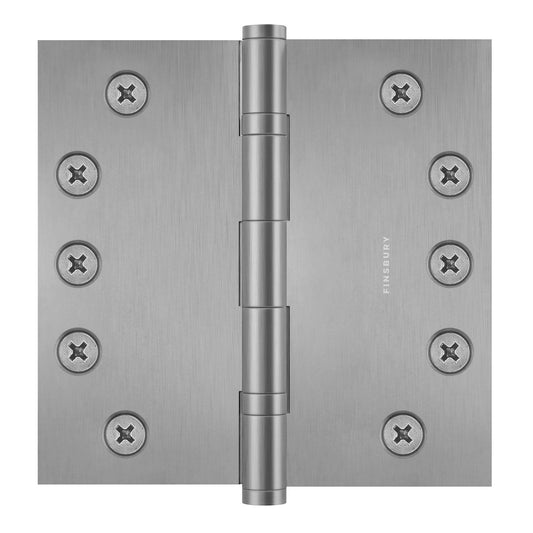 5x5 Inch Solid Brass Ball Bearing Door Hinge - Satin Nickel