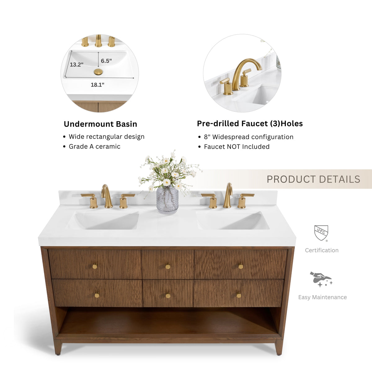 Momo 60" Bath Vanity Set - view 28