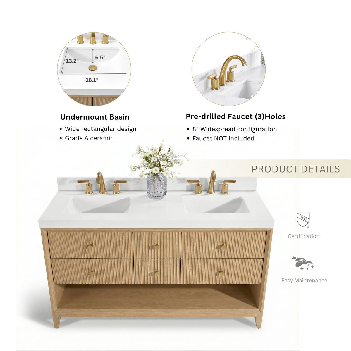 Momo 60" Bath Vanity Set - view 6