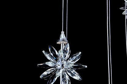 Luxury Chrome Spiral Crystal LED Chandelier - view 9