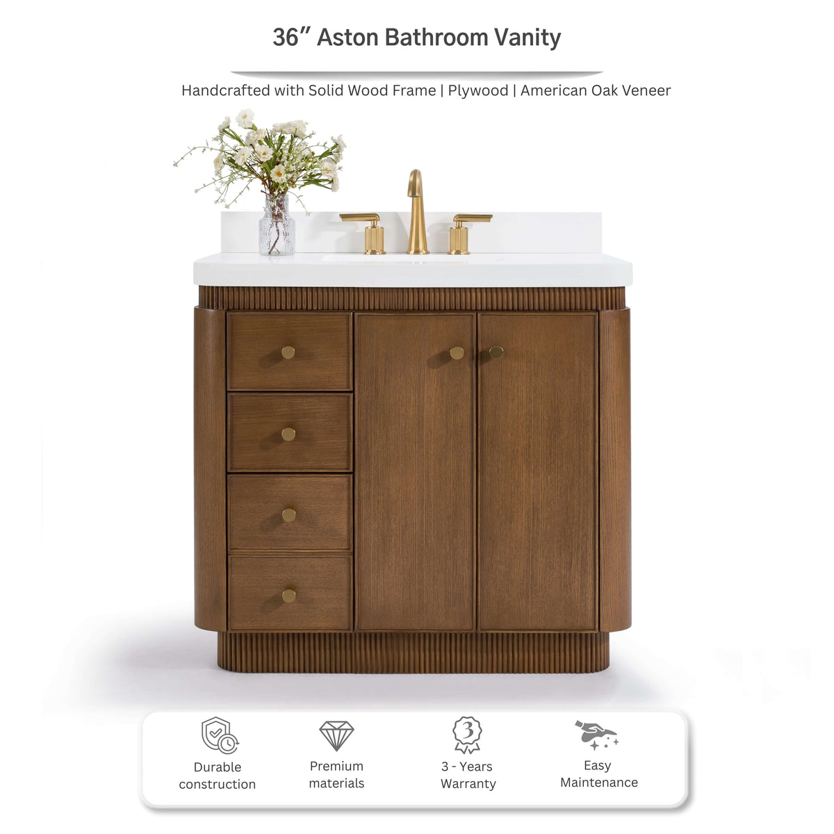 Aston 36" Bath Vanity Set - view 13