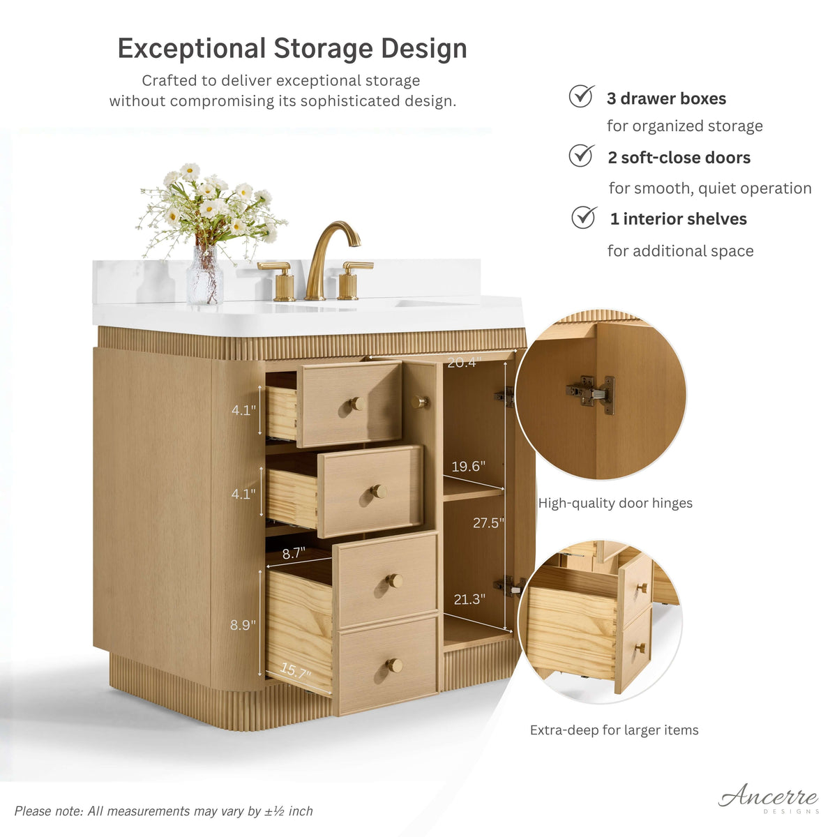 Aston 36" Bath Vanity Set - view 6